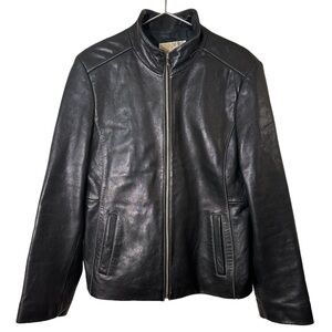 Michael Kors Size Large Genuine Leather Coat